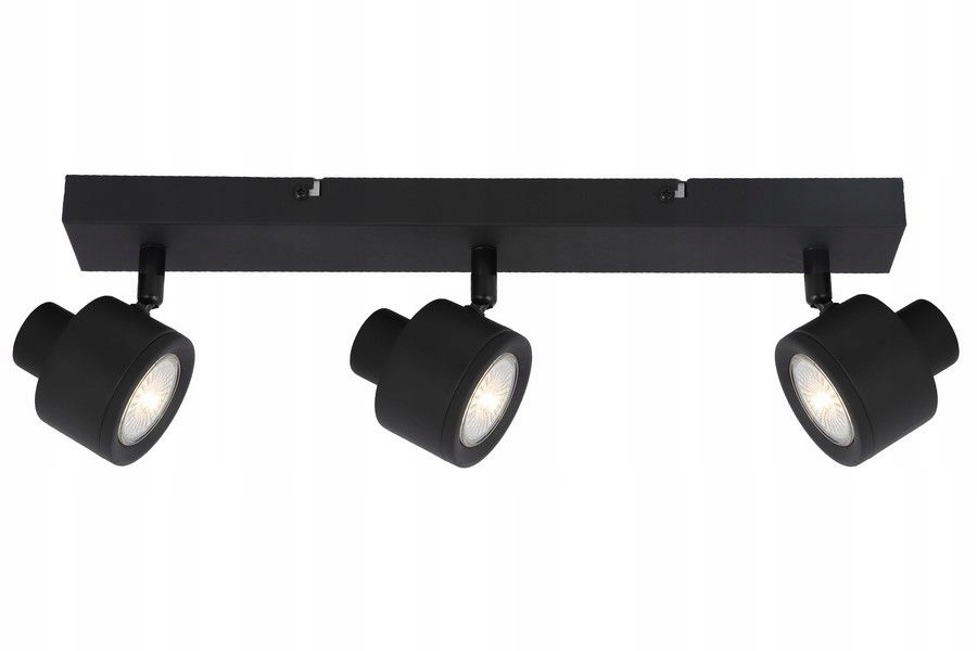 Reality Stropní svítidlo černá lišta 3x50W GU10 s nastavitelnými reflektory