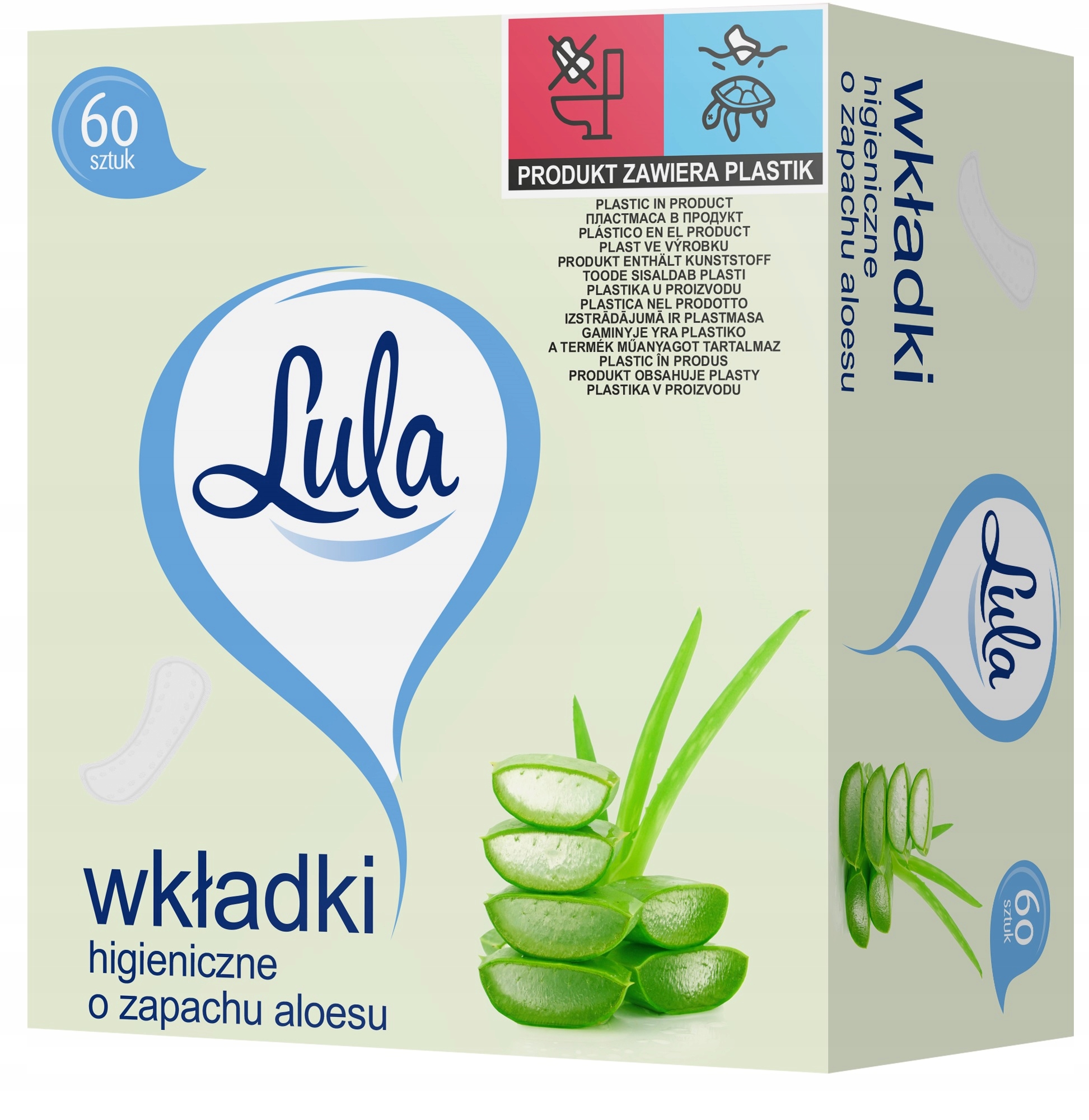 

Lula Wkładki Higieniczne O Zapach Aloesowy 60szt