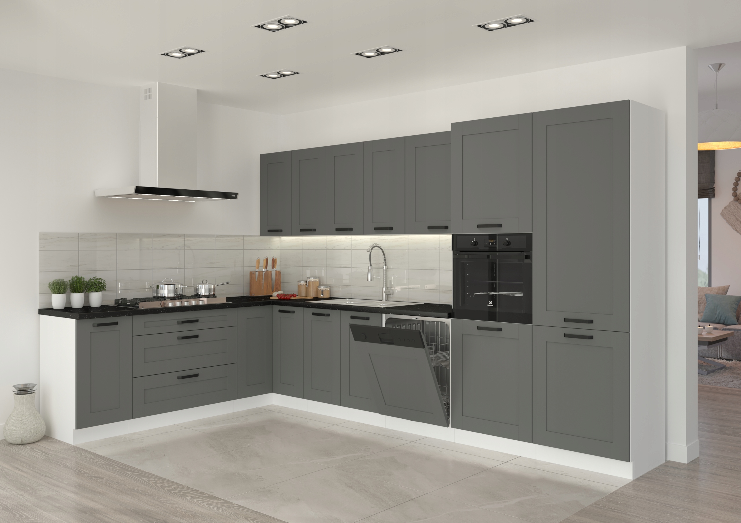 Szafka kuchenna dolna 40 cm DUSTGREY /AR LUCY Szerokość mebla 40 cm