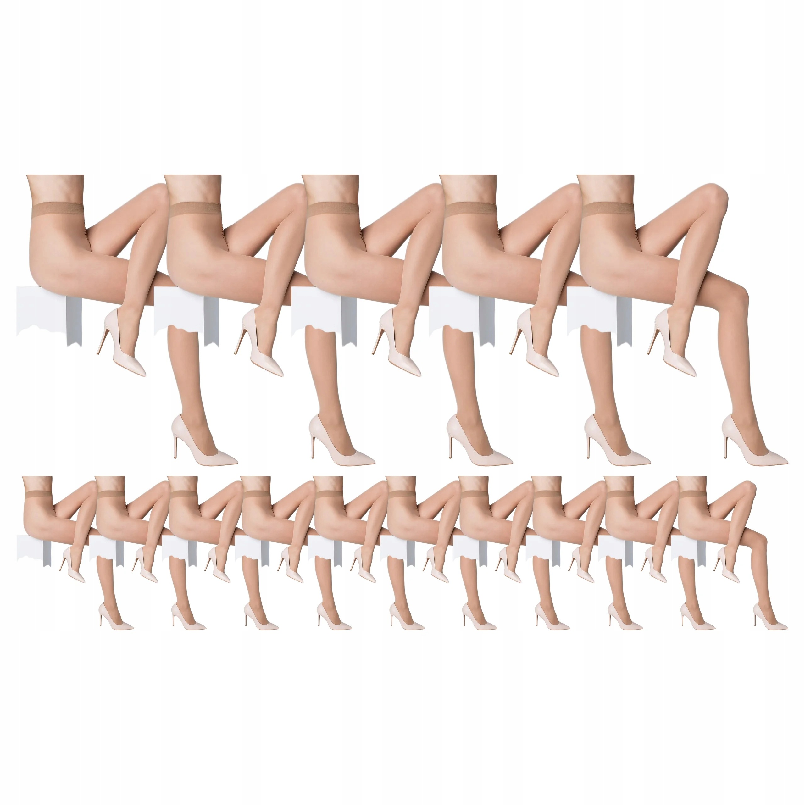 15 x Punčocháče Matné Polokrycí Hladké Tonic 20 Marilyn 3/4 Beige