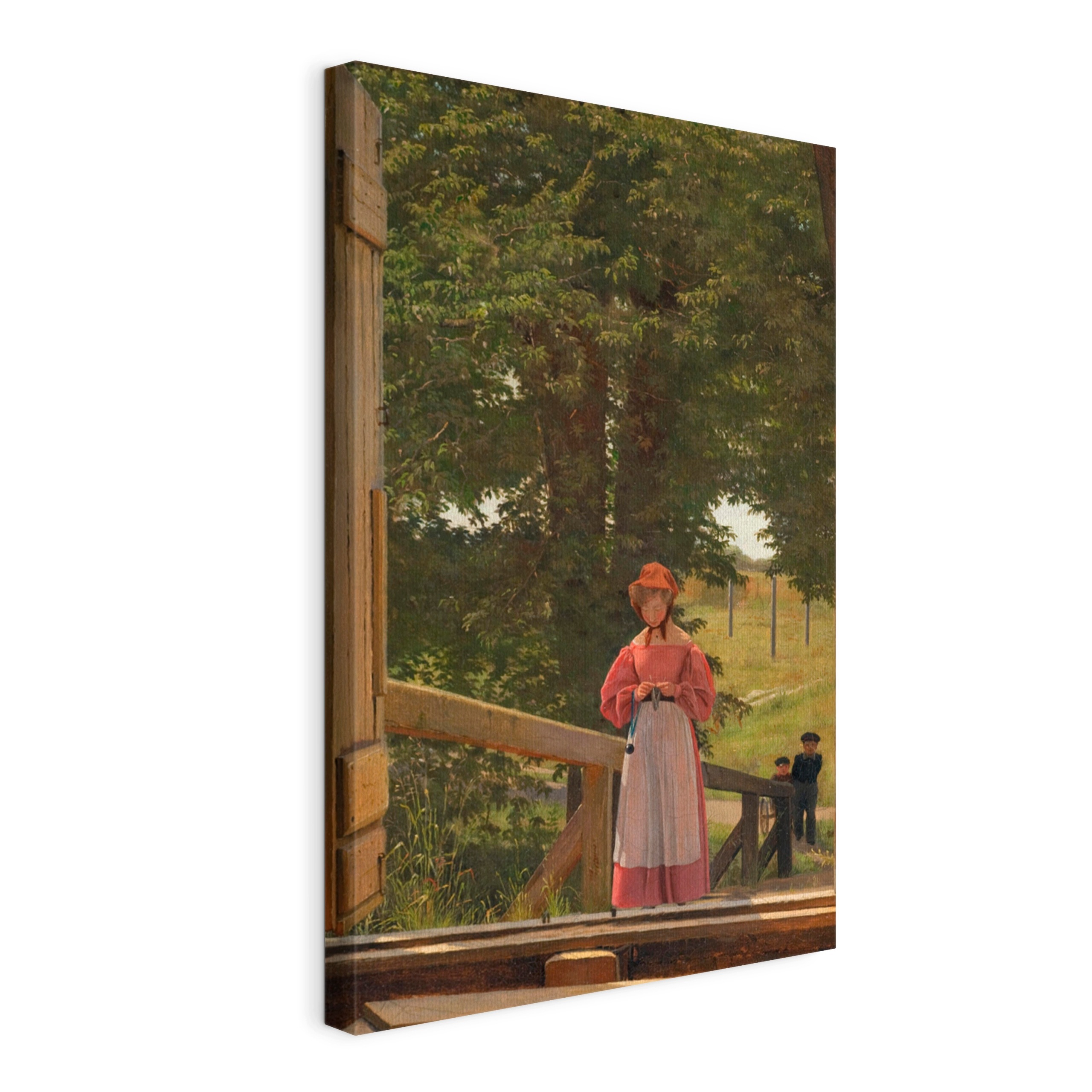 Obraz na plátně Købke Pohled ze sýpky pekárny o rozměrech 70 x 100 cm