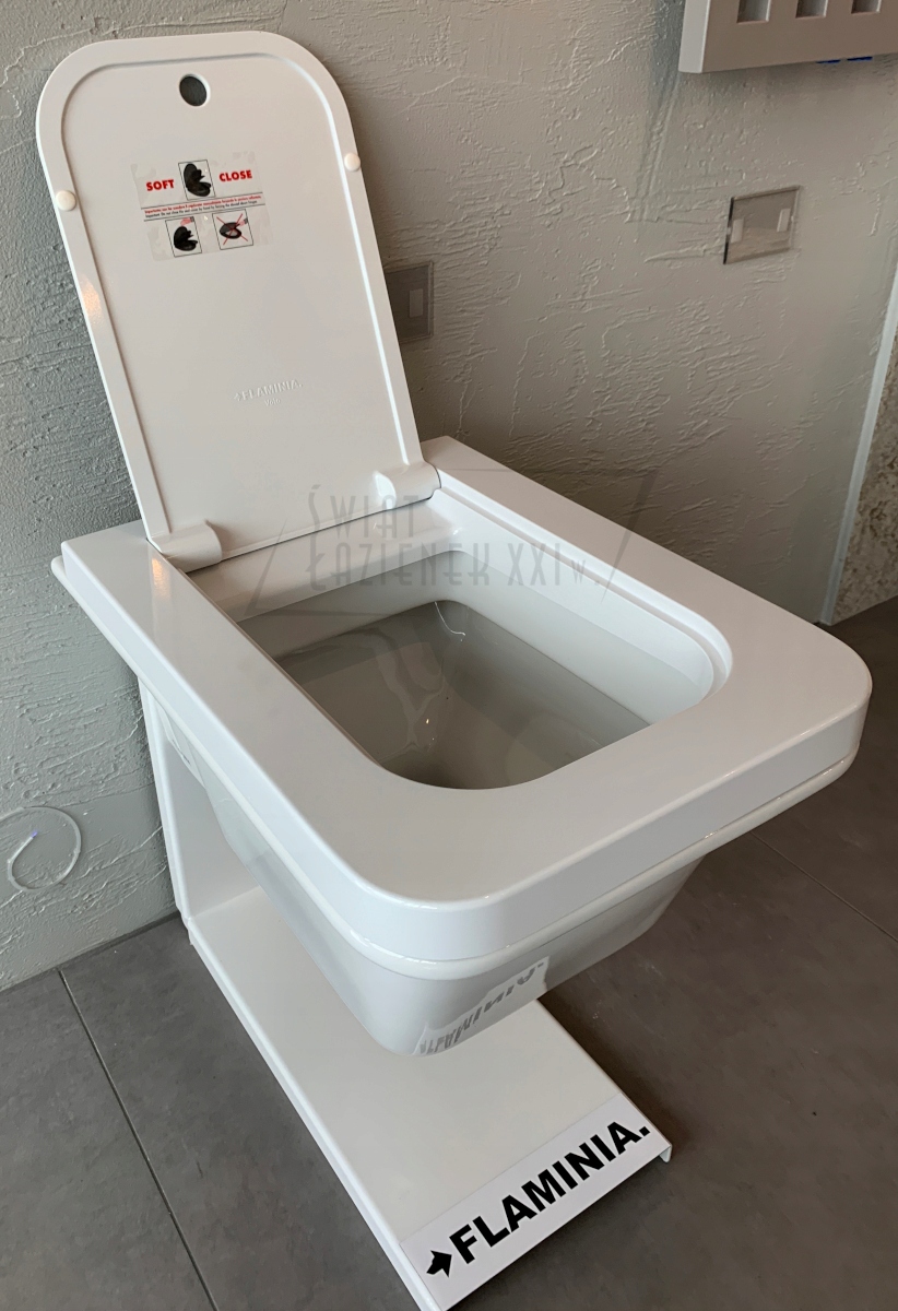 Flaminia Volo Miska WC Wisząca z deską biała Rodzaj miska podwieszana