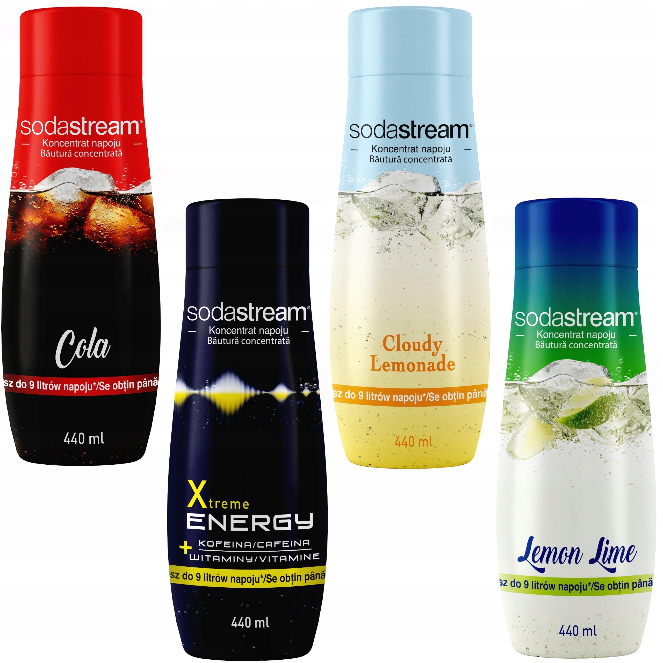 

Sodastream Zestaw koncentrat syrop 4 smaki do wody