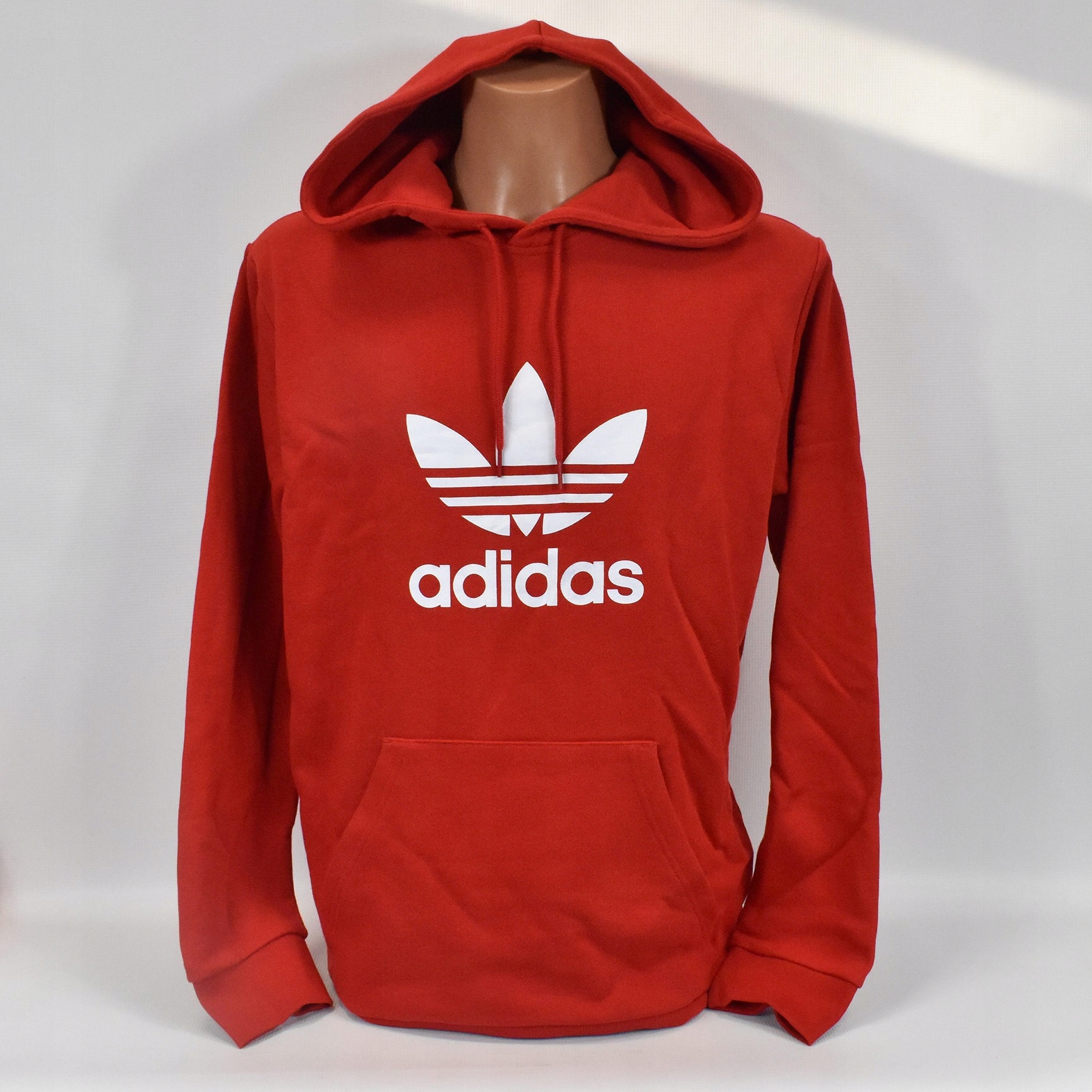 Pánská mikina Adidas Trefoil Hoodie červená GD992