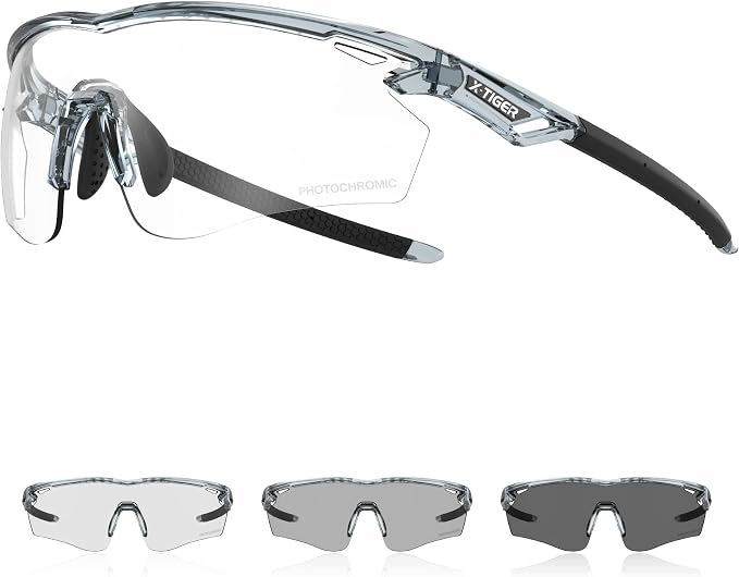 X-tiger Okulary przeciwsłoneczne fotochromowe UV400 z akcesoriami