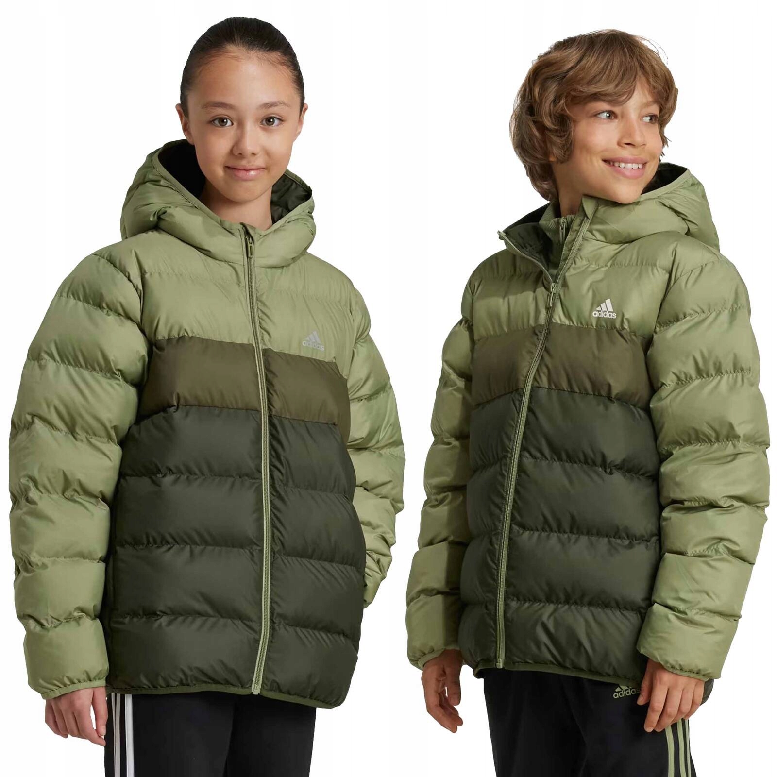 ADIDAS J SD JKT IY6917 KURTKA DZIECIĘCA OCIEPLANA ZIELONA