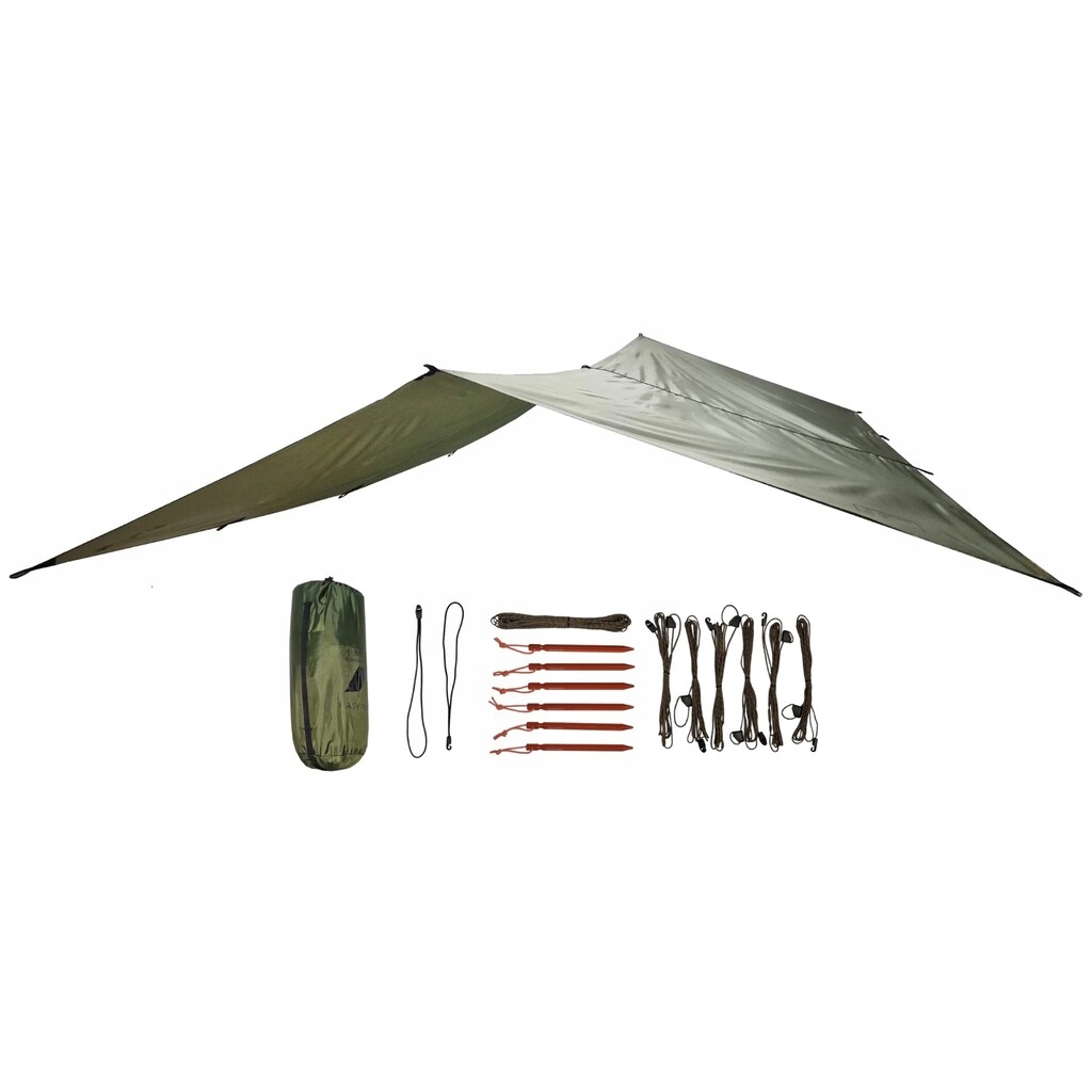 Plachta bivakovací turistická voděodolná Bushmen Easy Tarp 2 x 3 m zelená
