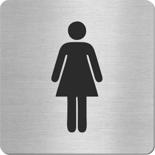 

Tabliczka Toaleta Damska Wc inox Stal Nierdzewna