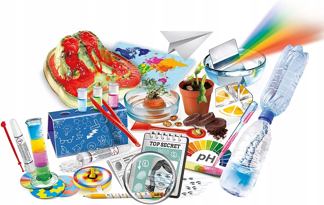 NAUKOWA ZABAWA 110 EKSPERYMENTÓW DOŚWIADCZENIA LAB Marka Clementoni