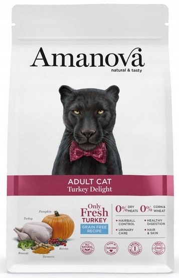 Levně Amanova Cat Adult Turkey Delight krůta 4 kg