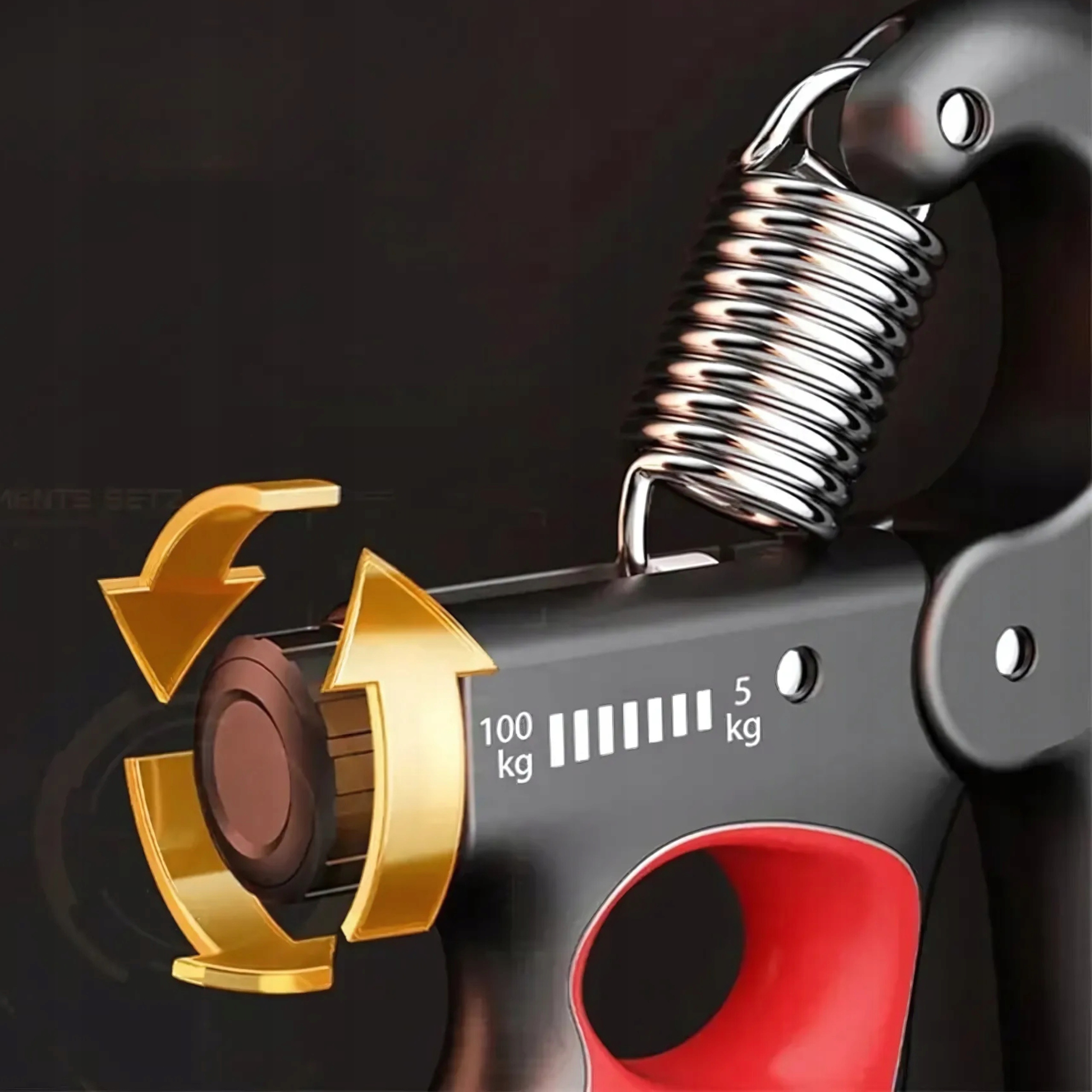 Ściskacz Do Rąk Dłoni 100KG z Regulacją Licznikiem Mocny PREMIUM Trening Rodzaj ściskacz