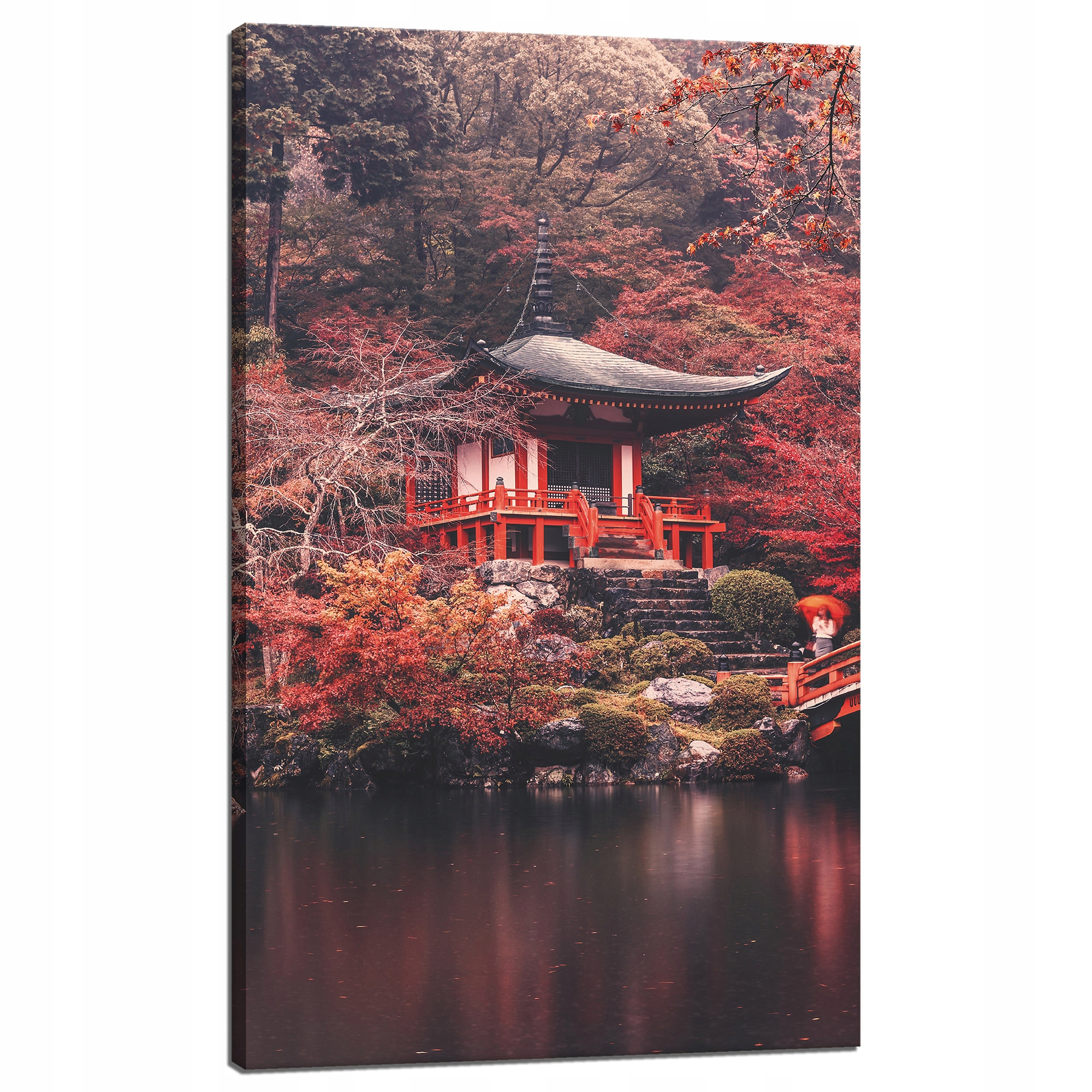 Obraz na plátně Stromy Barevné Japonský Styl Klid 60x100 cm