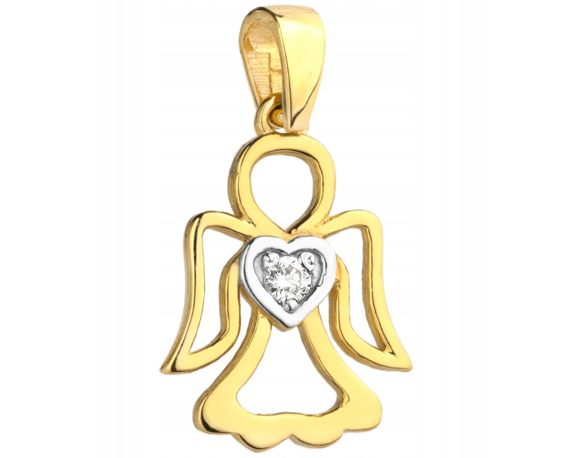 Zlatý Přívěsek Anděl Na Křtiny Gravírování