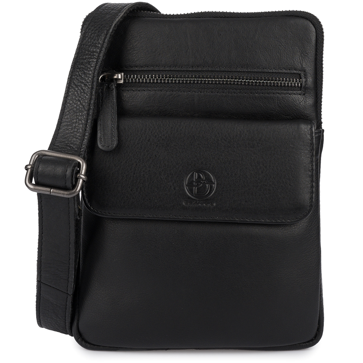 Prostorná pánská kožená taška Bellugio černá