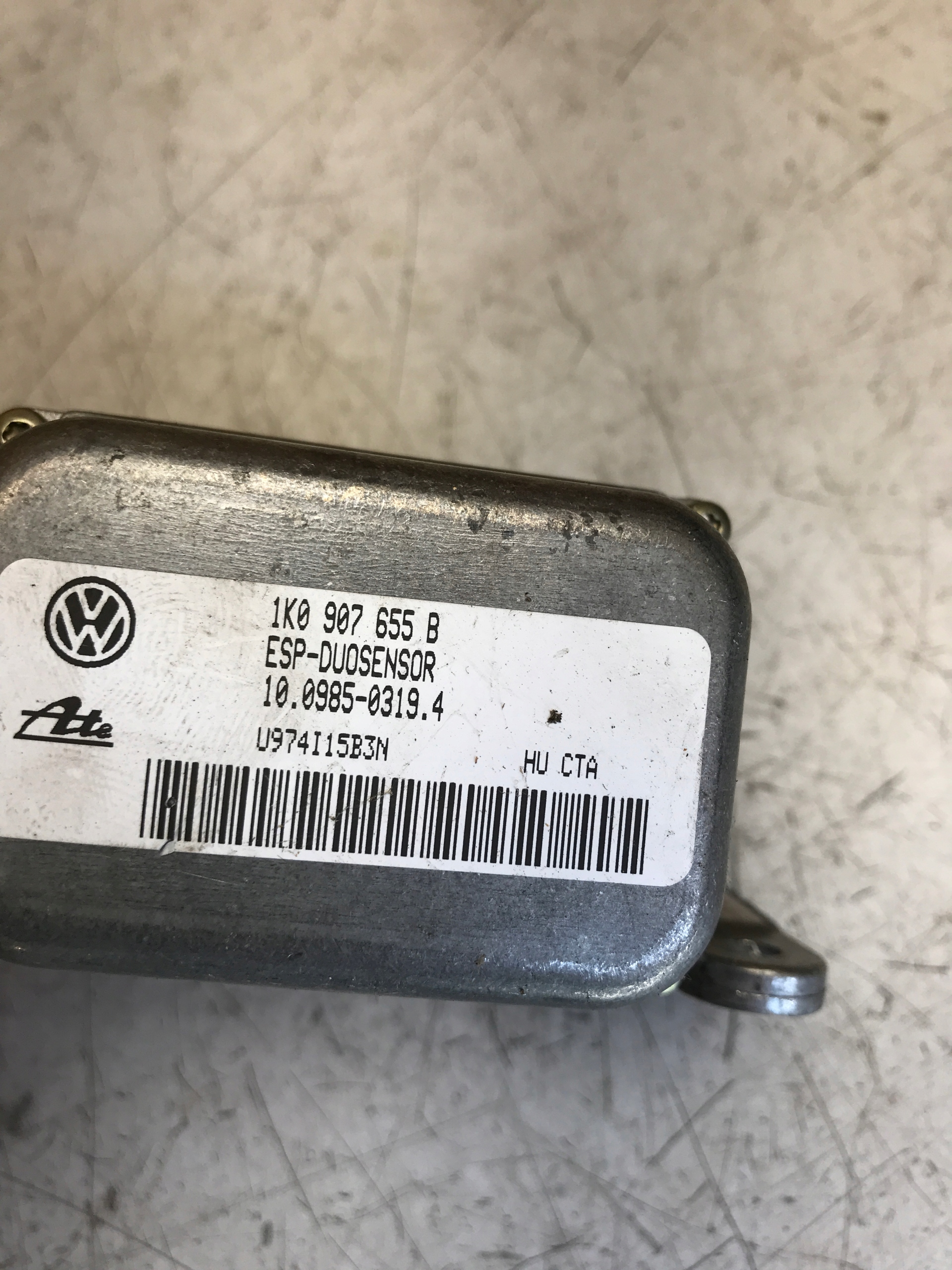 MODUŁ SENSOR ESP VW SKODA AUDI 1K0907655B Typ samochodu Samochody osobowe