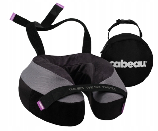 Polštář poduška na krk Tne Evo S3 Cabeau Berlin černo šedá