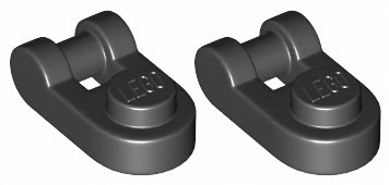 

Lego Płytka Uchwyt 1x1 Czarna (26047/6157554) 2szt