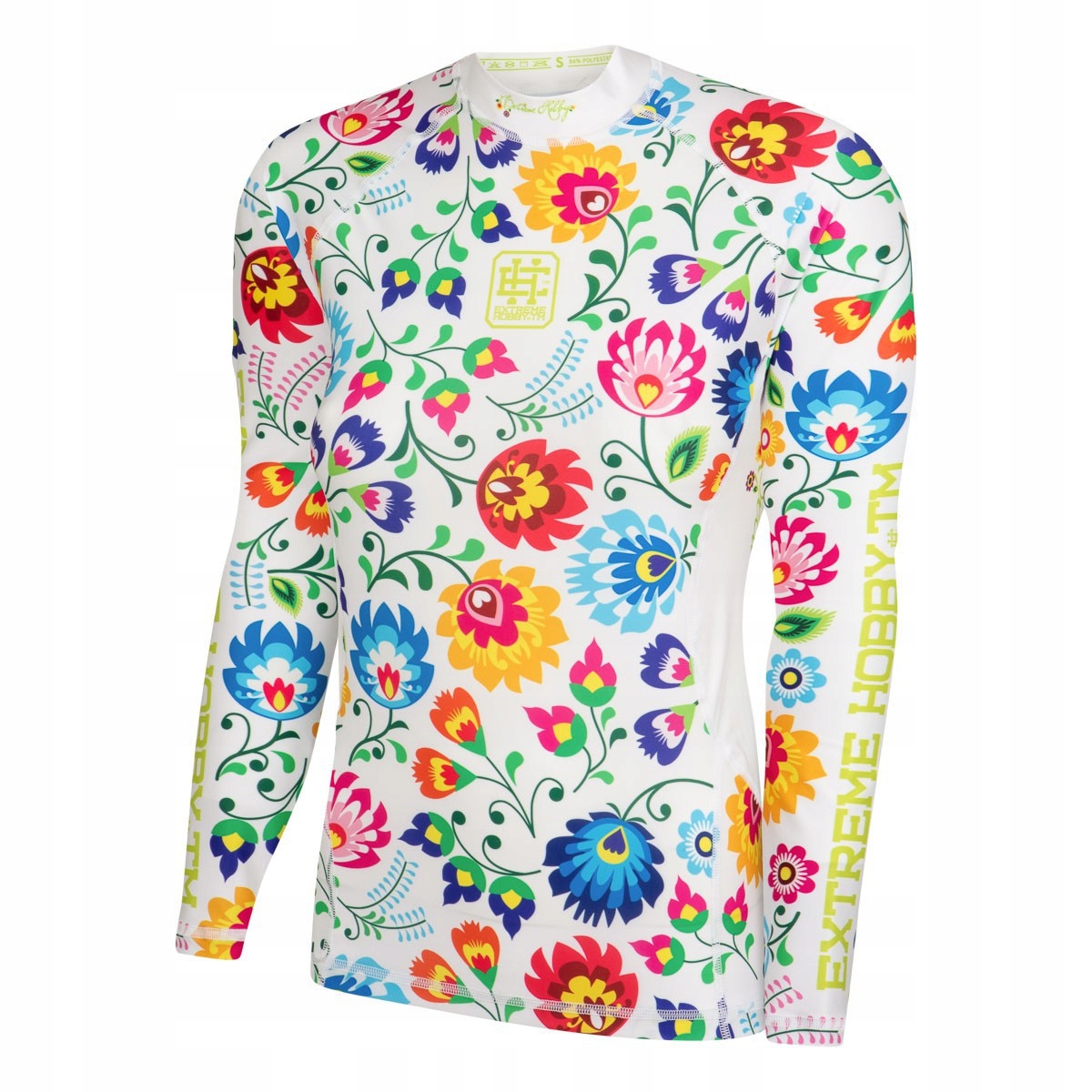 Koszulka damska na siłownię Folk II Biały XL Extreme Hobby