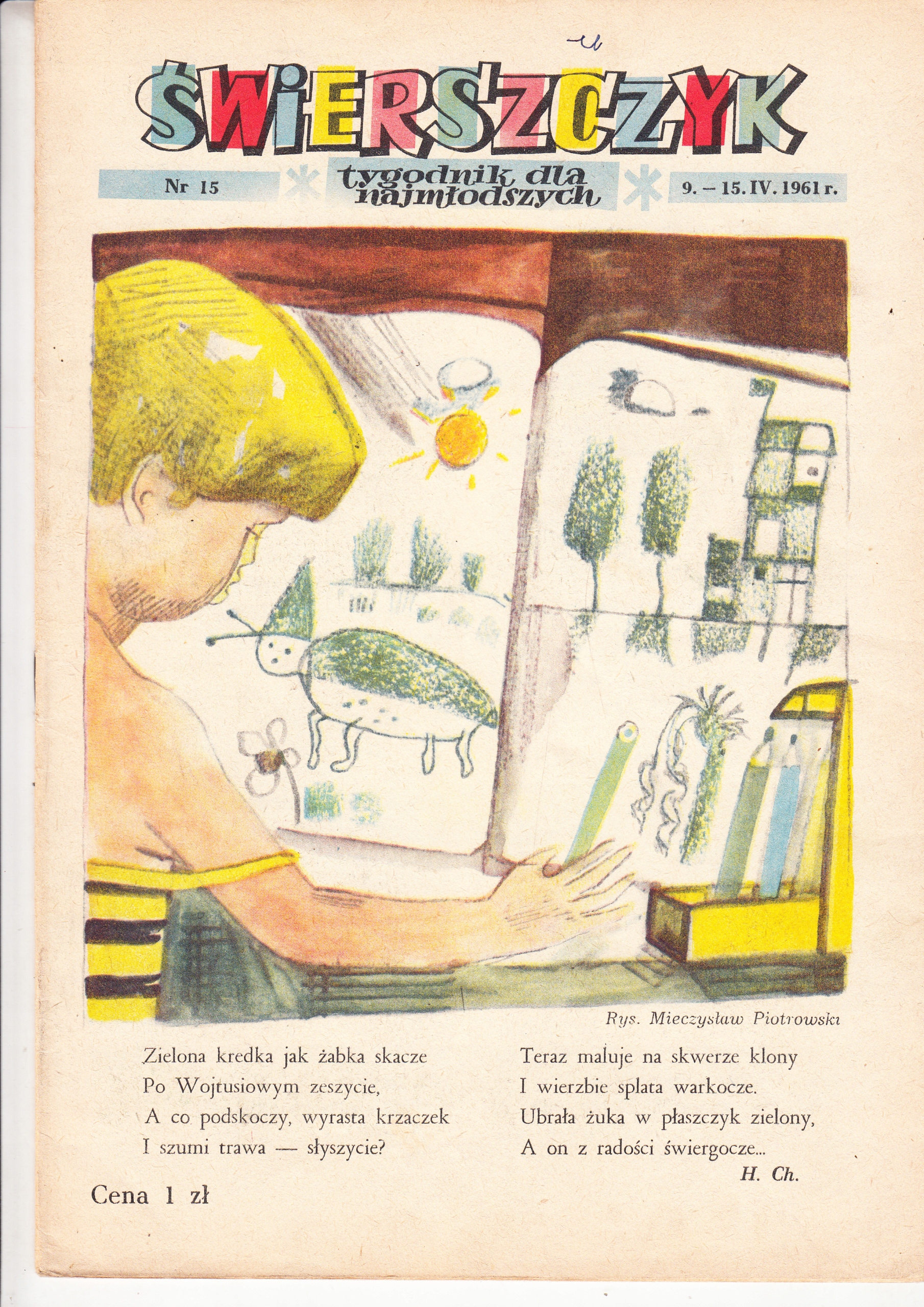 Świerszczyk nr.15 9.-15.IV.1961r.