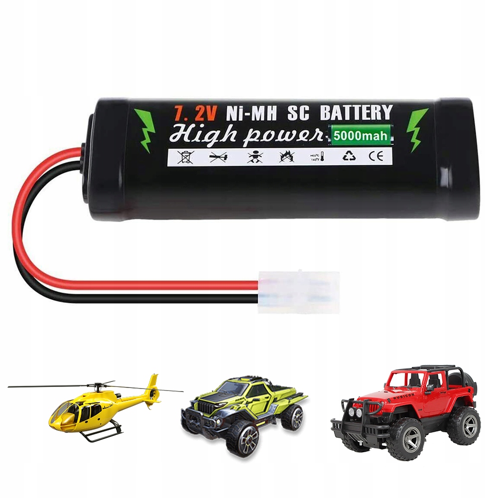 Akumulátor 7.2V 5000MAH Nimh Pro Rc Automobily Nákladních Automobilů Lodí A Dronů