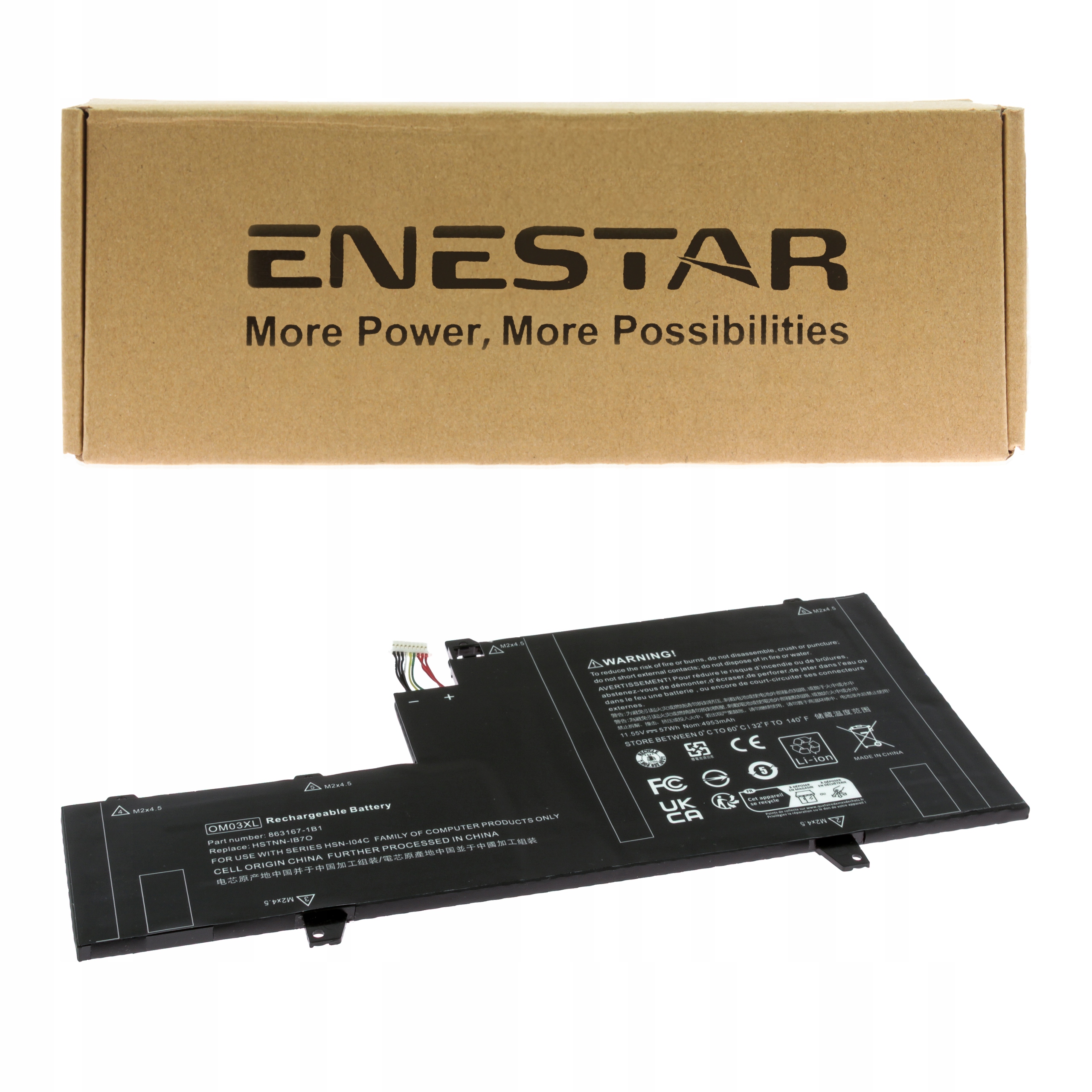Prémiová baterie pro Hp 863167-1B1 HSN-I04C OM03XL EliteBook x360 1030 G2