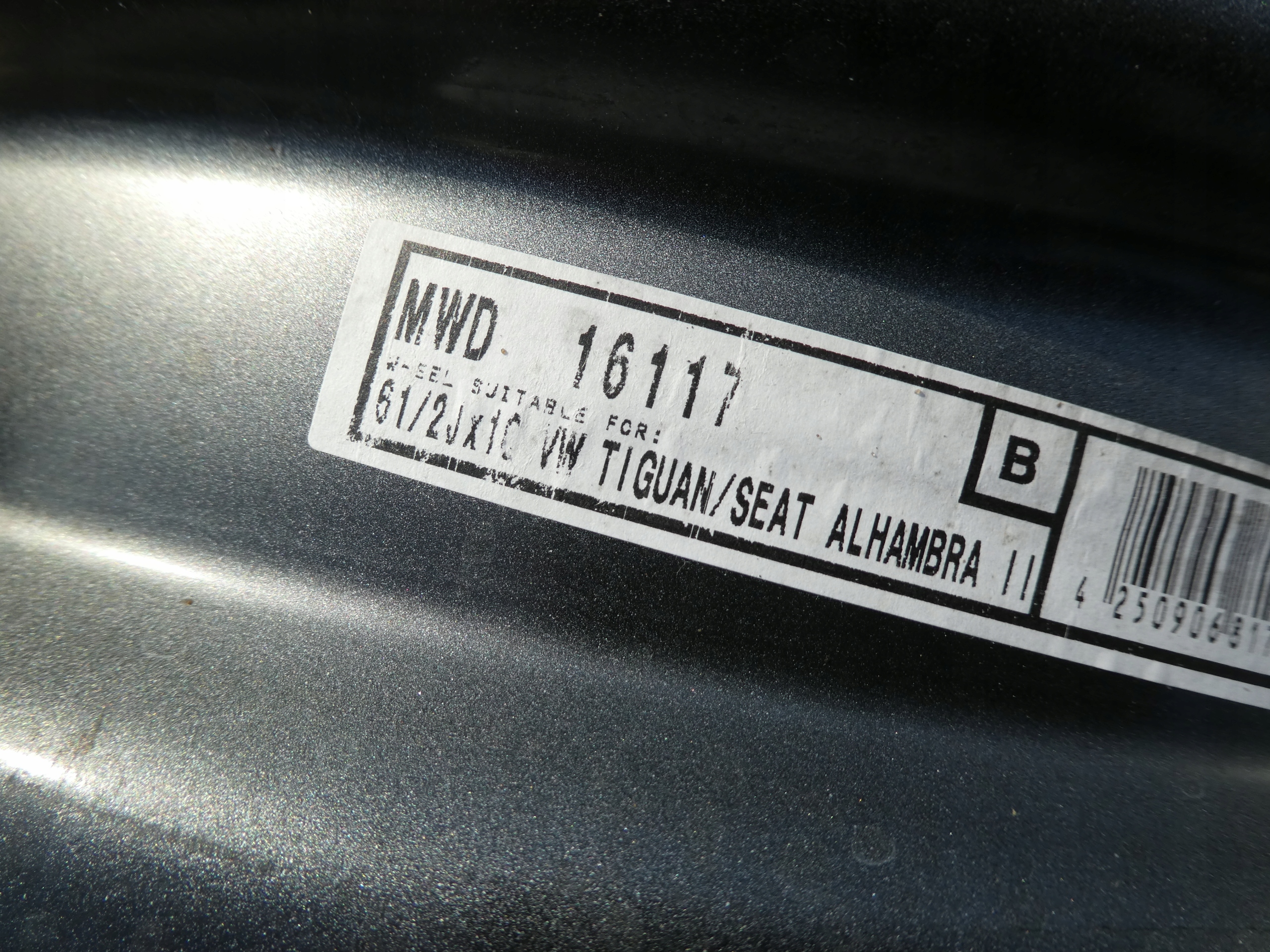 1X VW discs disc metal KBA44552 16 5X112