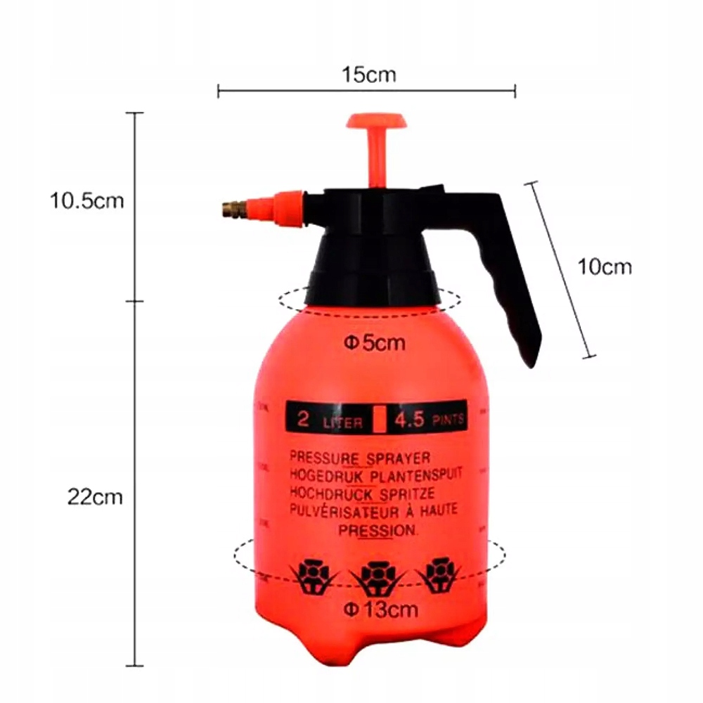 OPRYSKIWACZ CIŚNIENIOWY PIANOWNICA SPRYSKIWACZ RĘCZNY OGRODOWY SAMOCHODOWY Marka Raltek