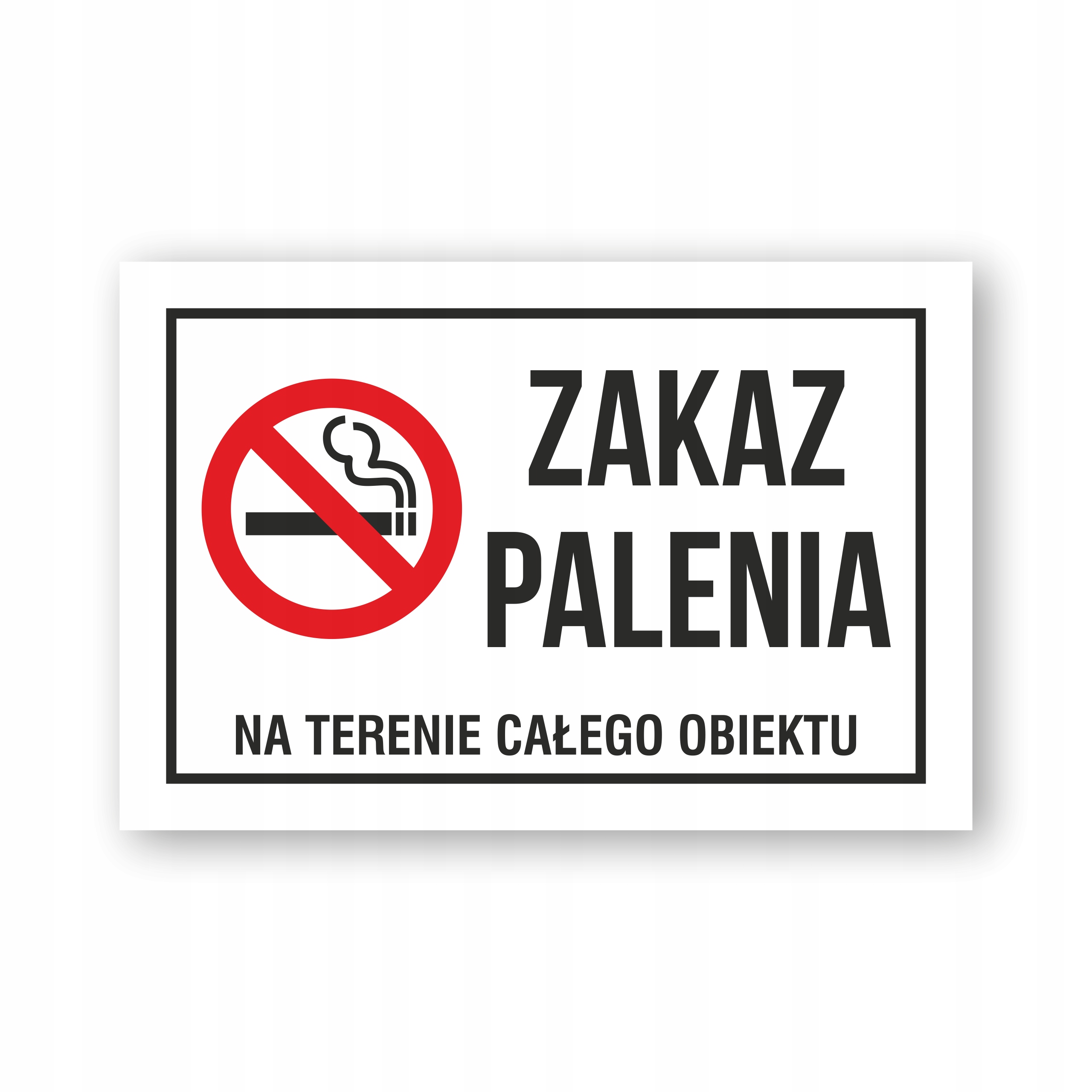 

Tabliczka Zakaz Palenia Na Terenie 30x20cm Pcv 3mm