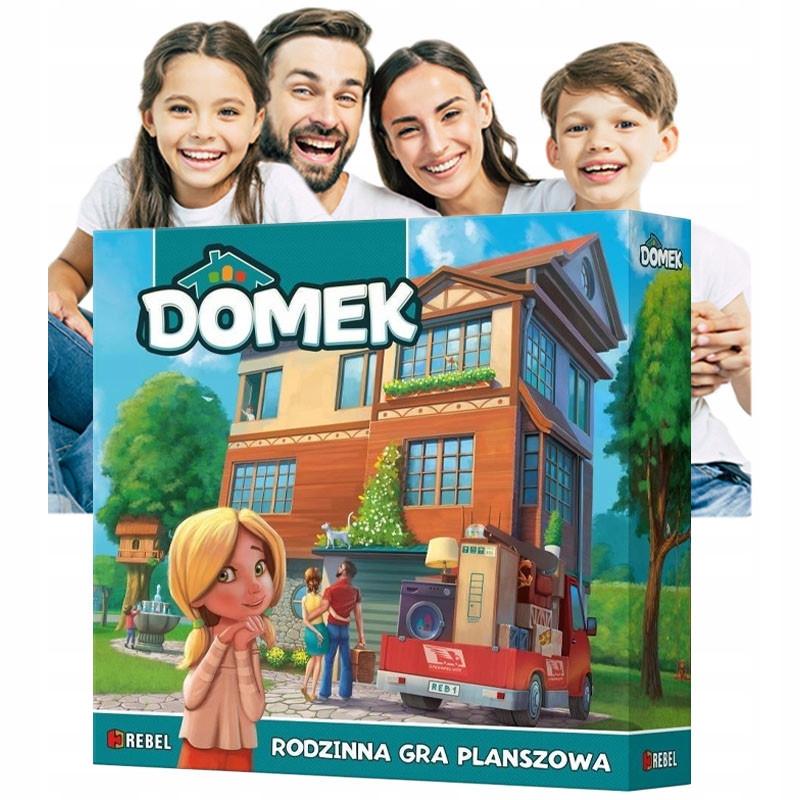 Gra Rodzinna Planszowa Domek dla Całej Rodziny Wciągająca Ciekawa Grafika