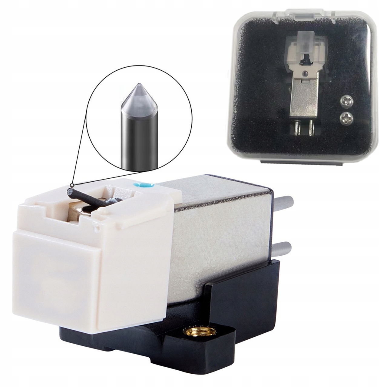 WKŁADKA GRAMOFONOWA NOWA IGŁA PÓŁ-WIERCONE STOŻKOWE GŁOWICE GRAMOFONOWE EAN (GTIN) 6974834113547