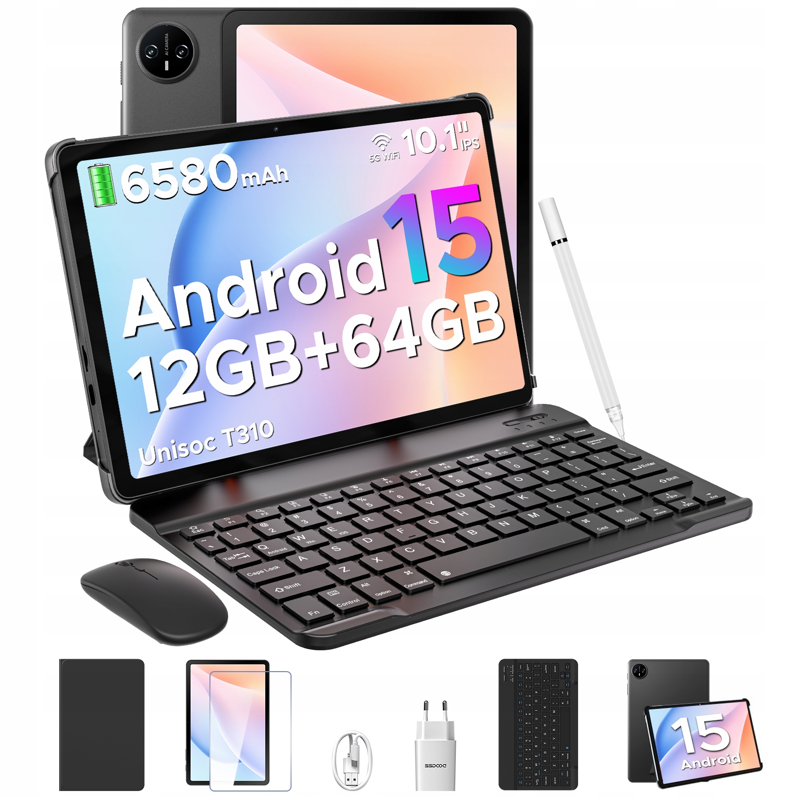 Tablet Doogee Tab A9 Android 15 10,1" 12GB/64GB 2TB 6580mAh