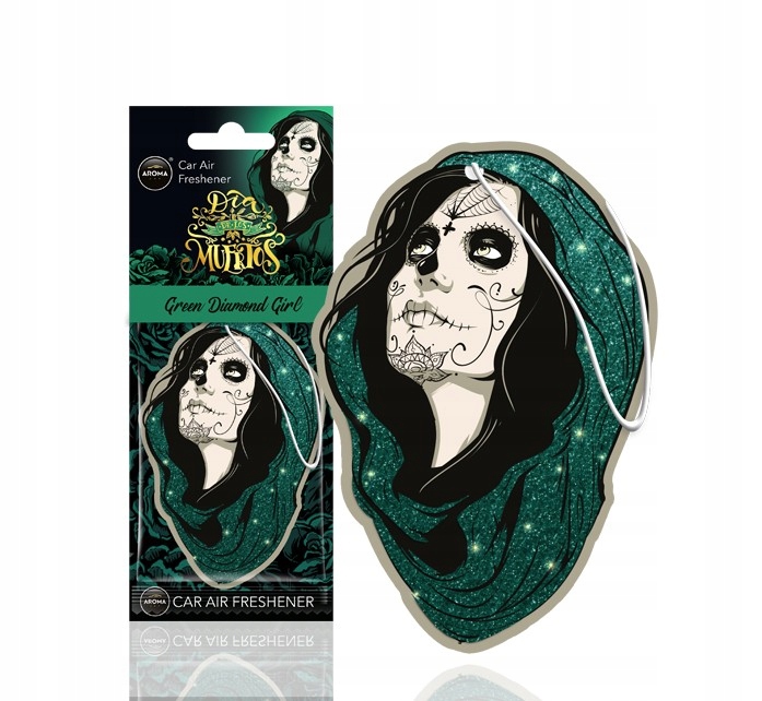 Zawieszka Do Auta Muertos Green Diamond Girl Zapach [aroma Car]