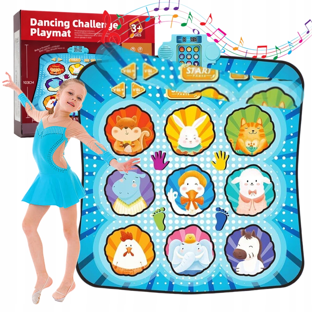 Mata Muzyczna Do Tańczenia 4TRYBÓW Interaktywna Zabawka Taneczna Dla Dzieci