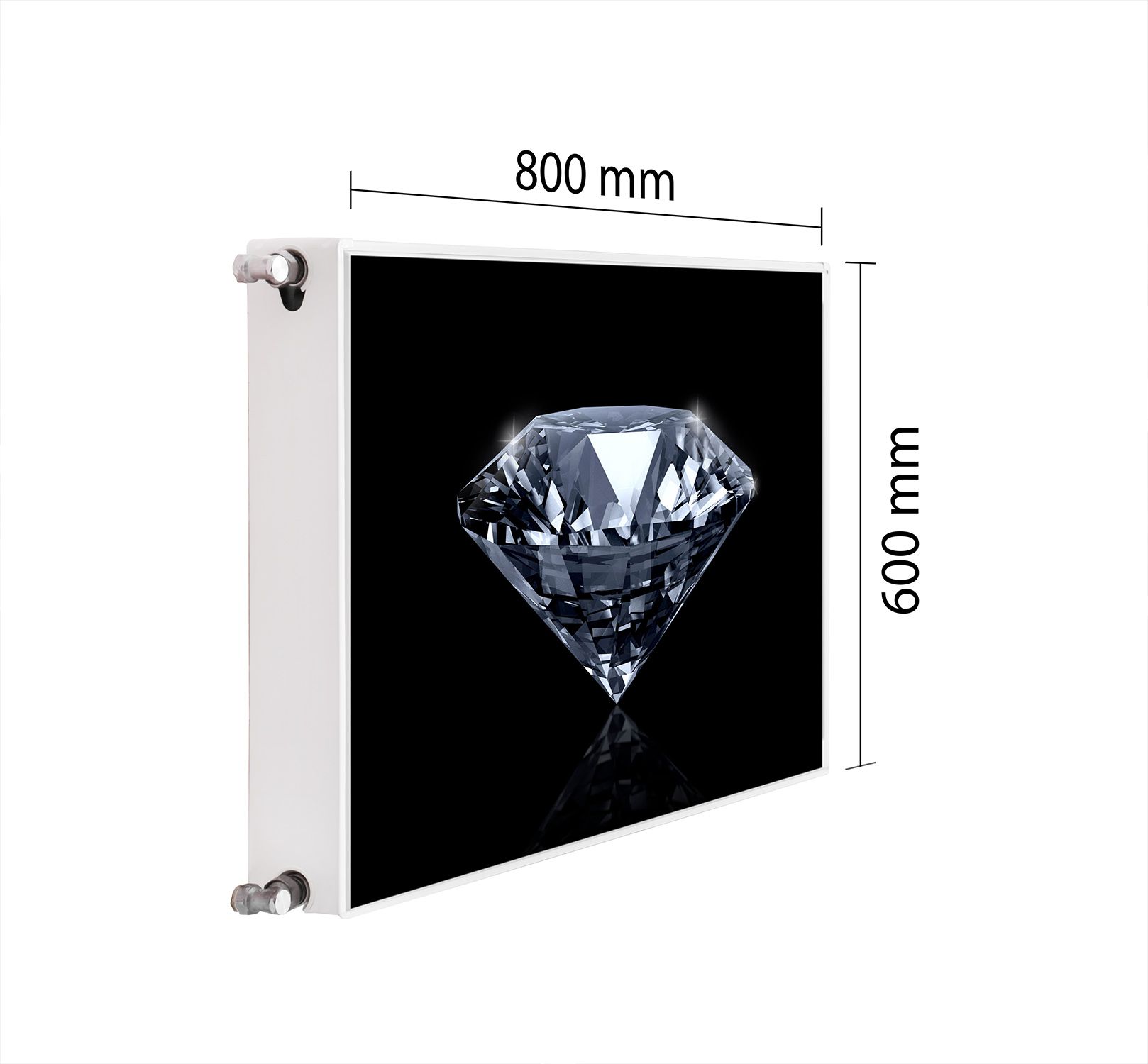 Magnetická Krytka Na Radiátor 80x60 Diamantová Podložka Magnet