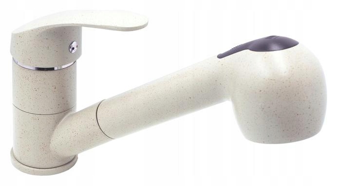 Stojanková kuchynská batéria Granitan Hand béžová