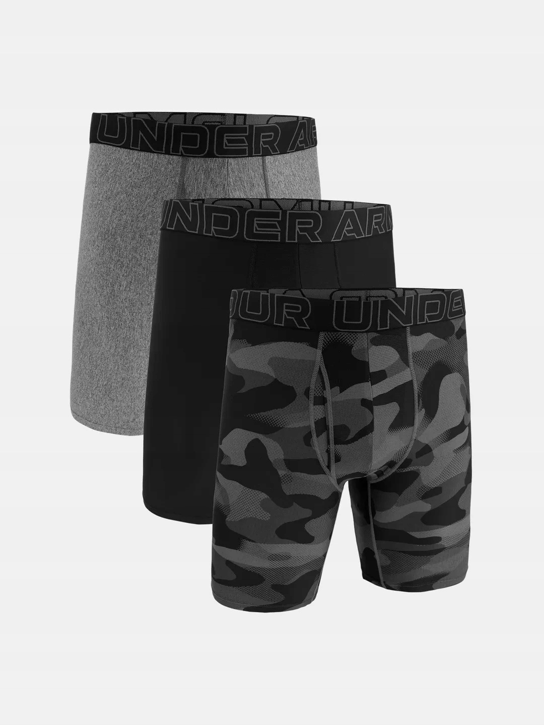 Pánské boxerky Under Armour M Ua Perf Tech Nov 9in (3ks) Blk 1383881-00