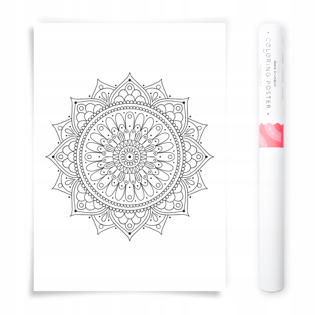 50x70 cm Plakát na vybarvování Mandala Anna Grunduls