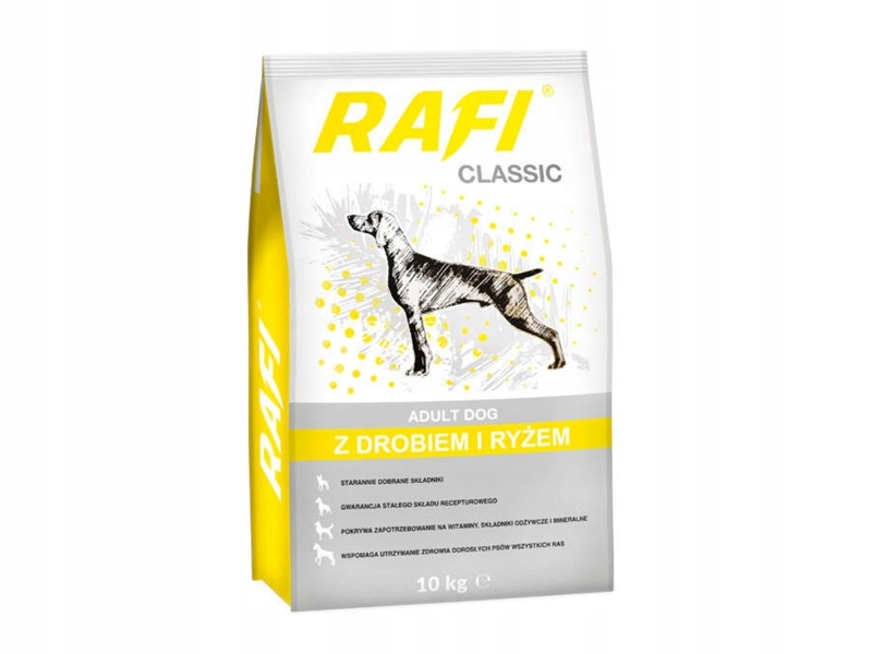 Karma dla psa Rafi Classic Drób z ryżem 10 kg