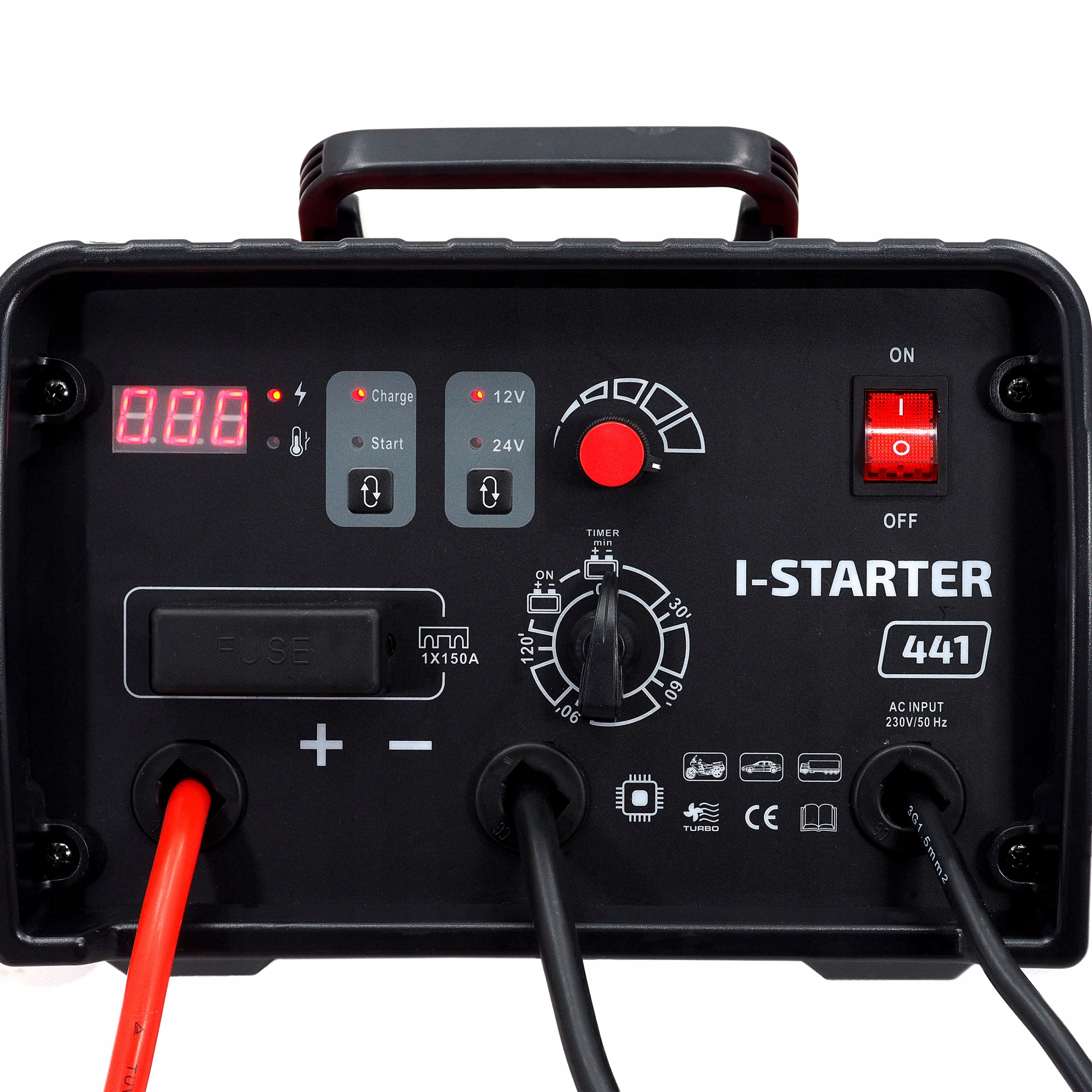 Prostownik I-STARTER 441 12/24V 400A rozruch Natężenie maksymalne 40 A