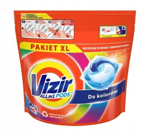 

Vizir All In 1 Pods kapsułki do prania kolor 40