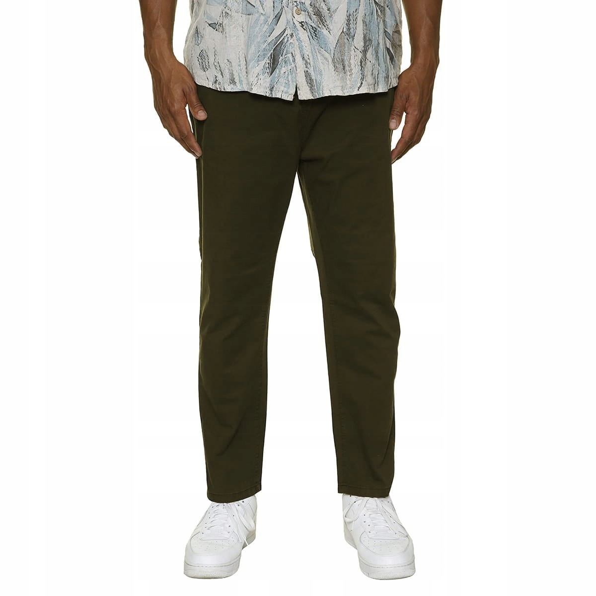 Easy Maxfort Velké Velikosti Dresové Kalhoty Khaki Olivové 5XL 118-142 cm