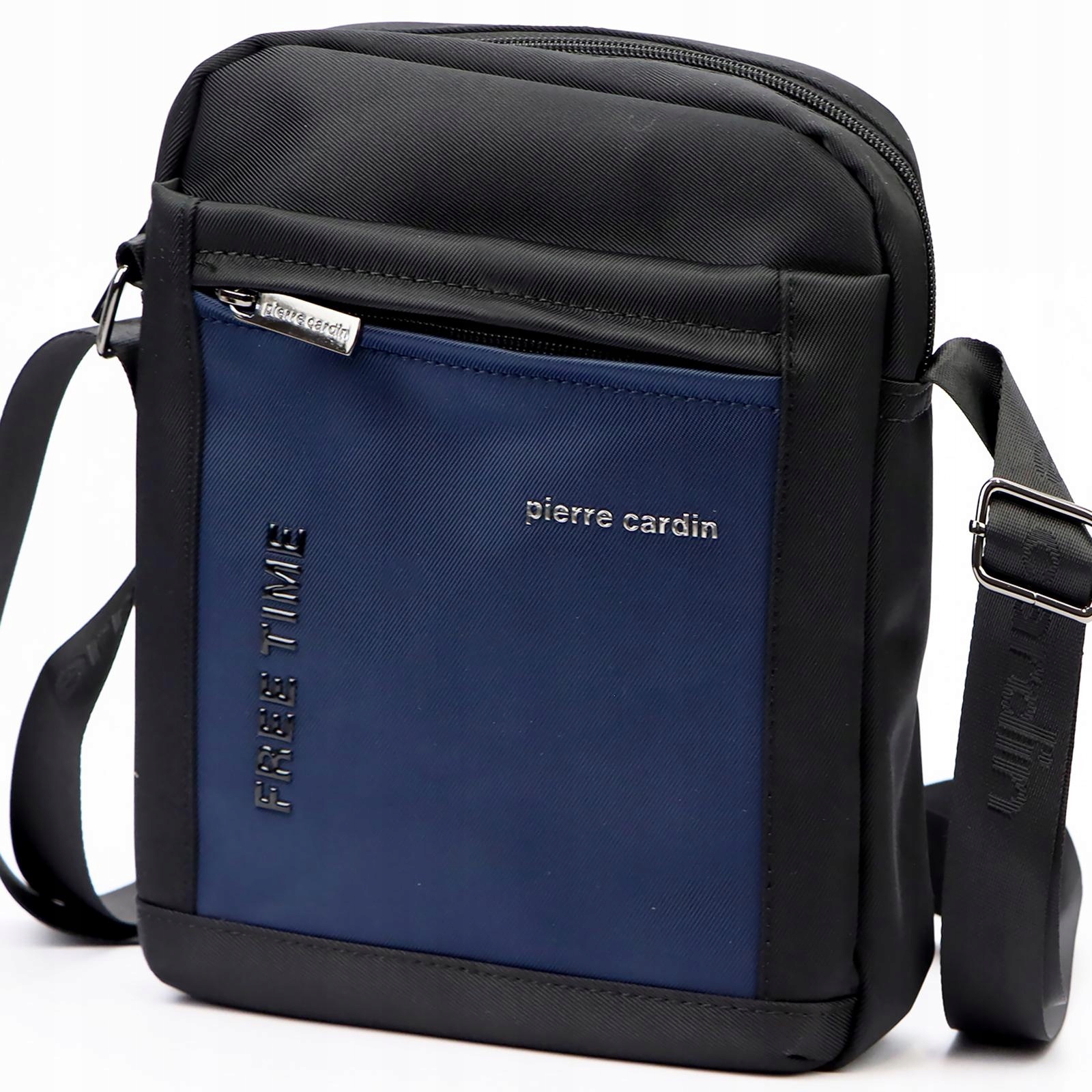 Pierre Cardin 1721 ALAN09 černá modrá pánská taška přes rameno