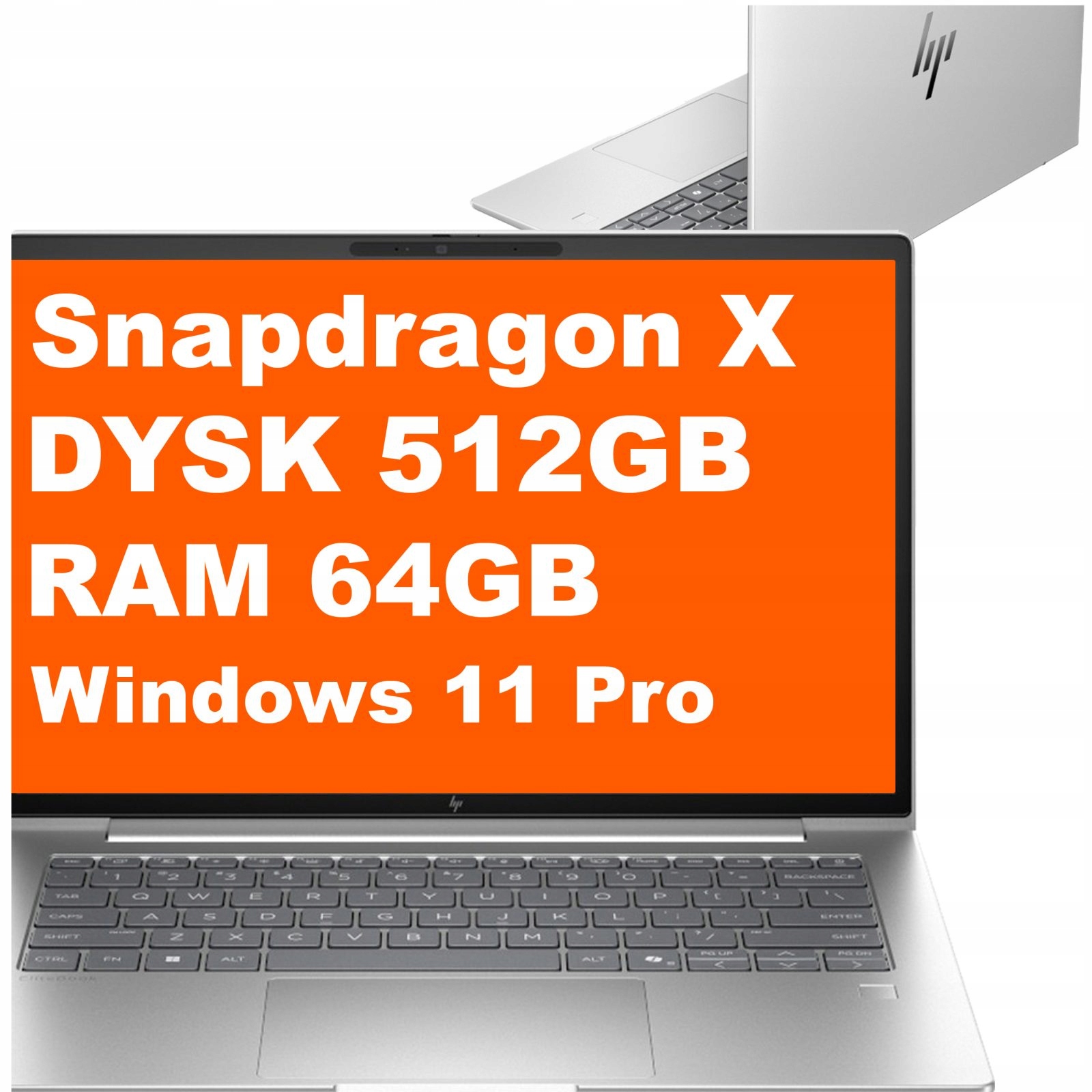 Notebook Hp EliteBook 6 G1q 14" Snapdragon 64GB 512GB Adreno X1 Wuxga W11 Pro
