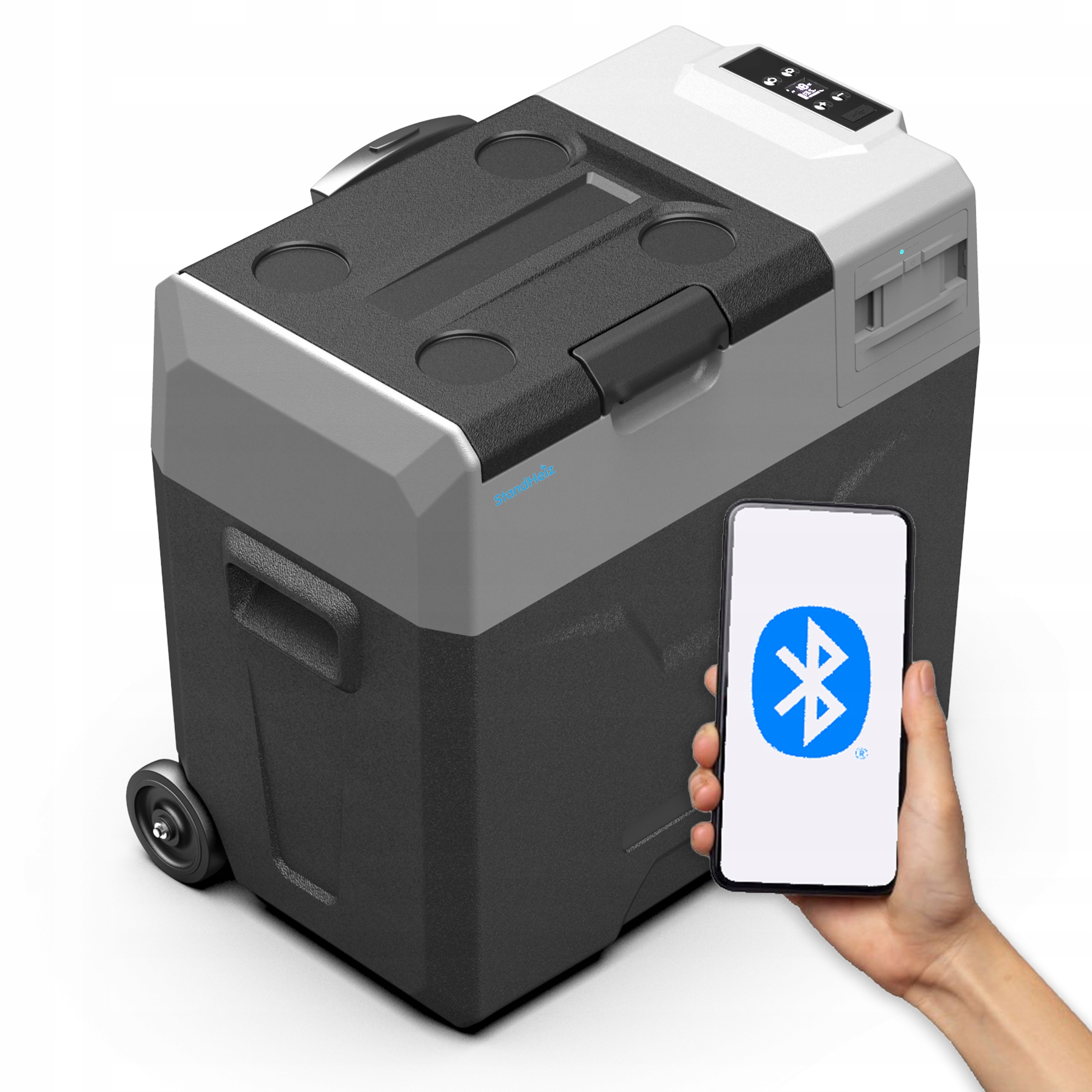 Přenosná Chladnička 50 L Turistická Kompresorová Mraznička 12 V 24 V 230 V