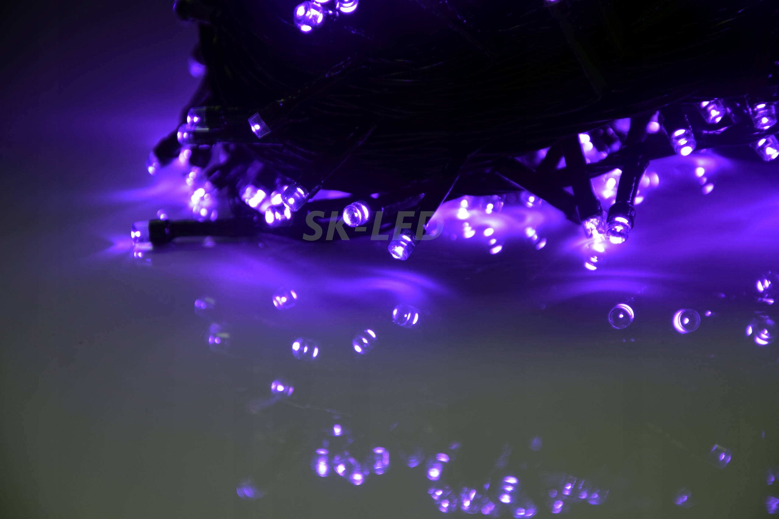 LAMPKI CHOINKOWE 300 LED ZEWNĘTRZNE FIOLETOWE Liczba lampek 201 - 300