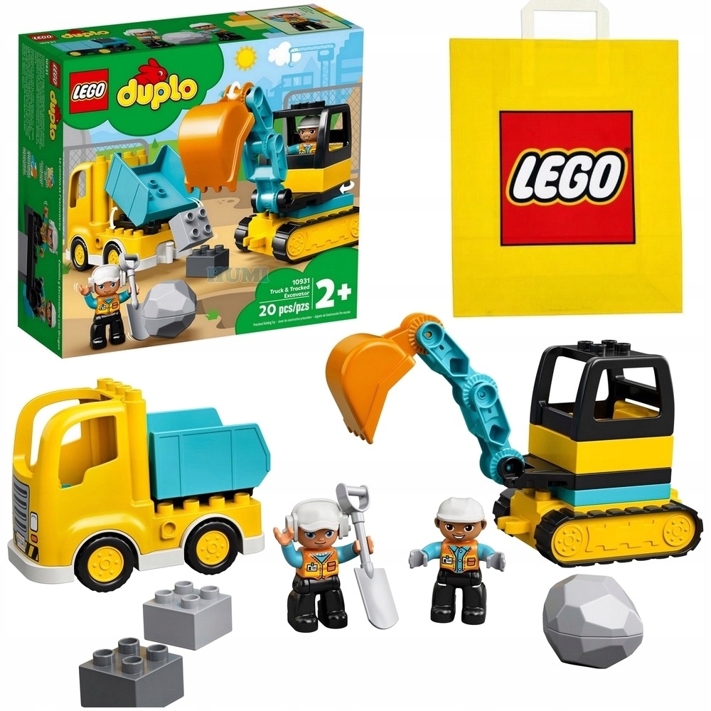 LEGO DUPLO 10931 AUTO CI AROWKA WYWROTKA KOPARKA BUDOWA od 2 lat 15092878151 Allegro.pl