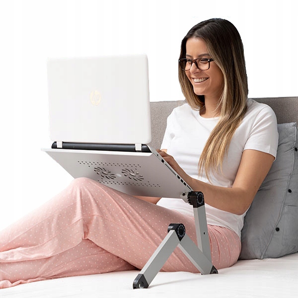 PODSTAWKA DO LAPTOPA ERGONOMICZNA PODKŁADKA REGULOWANA STOJAK STOLIK STATYW