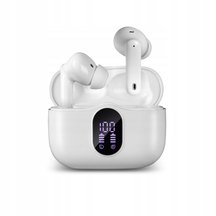Sven E-310B vezeték nélküli fejhallgató Tws Bt 5.4 Anc Enc Led 26h Fehér
