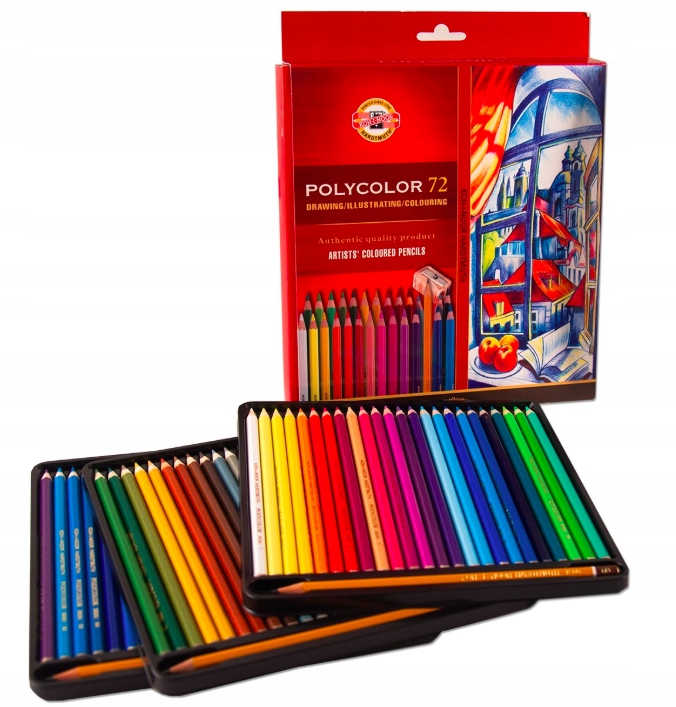 Pastelky Polycolor Koh-i-noor 72 barev Sada pastelek