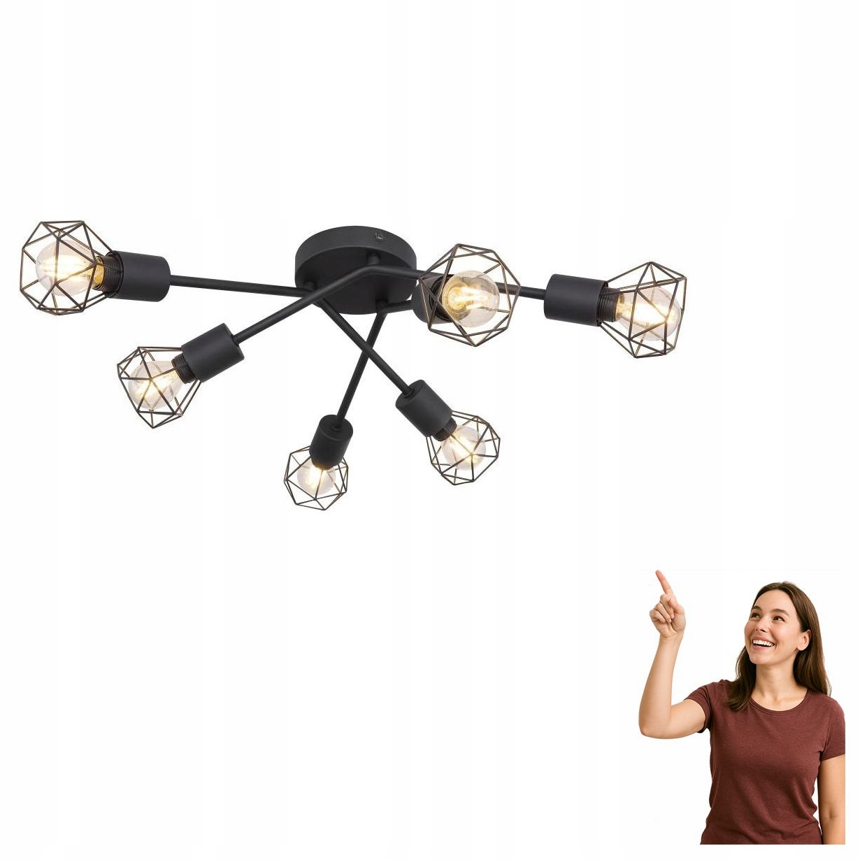 Stropná lampa Xara I 54802S-6 Globo